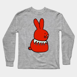 Red Bunny Rabbit Long Sleeve T-Shirt